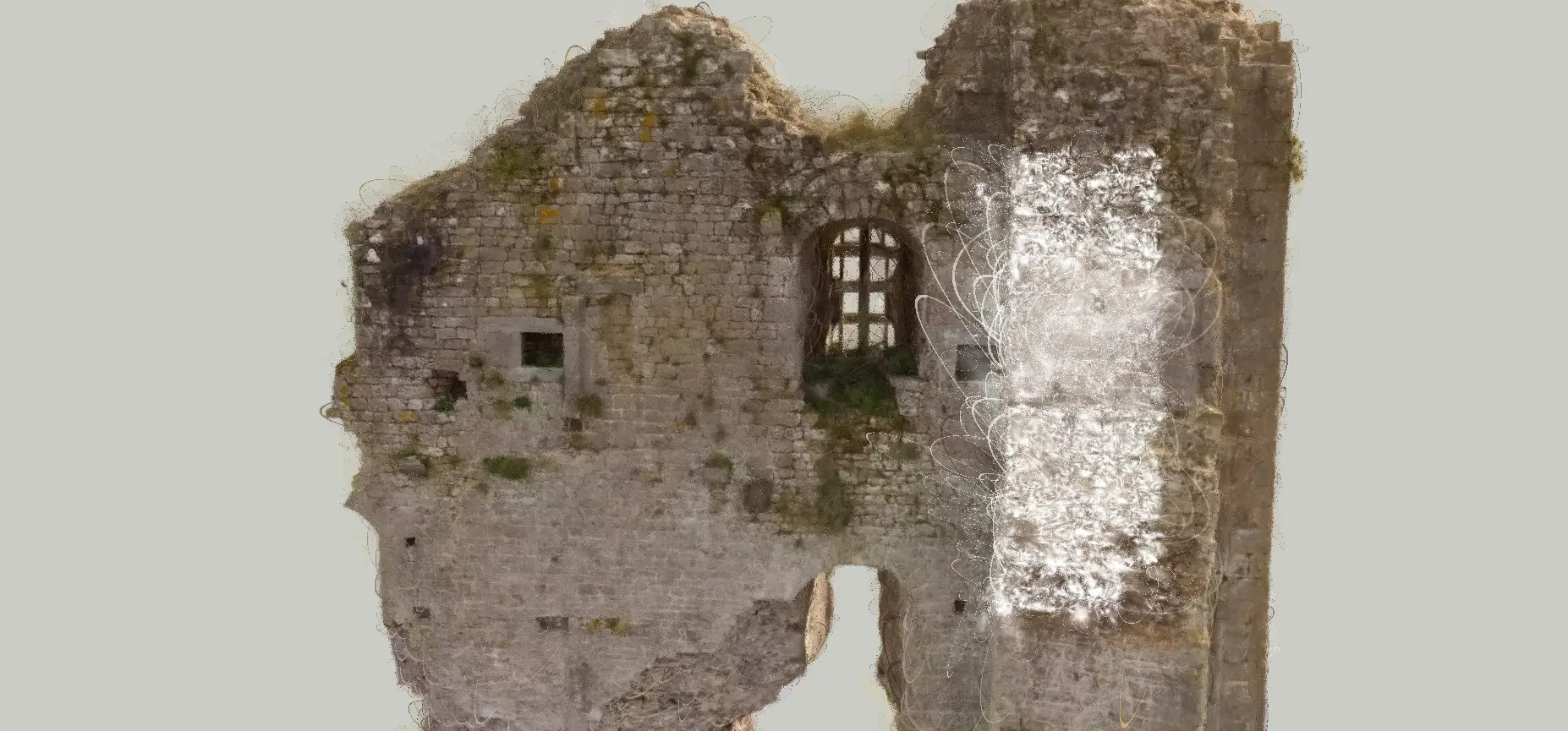 Vue facade avec gaussian splat